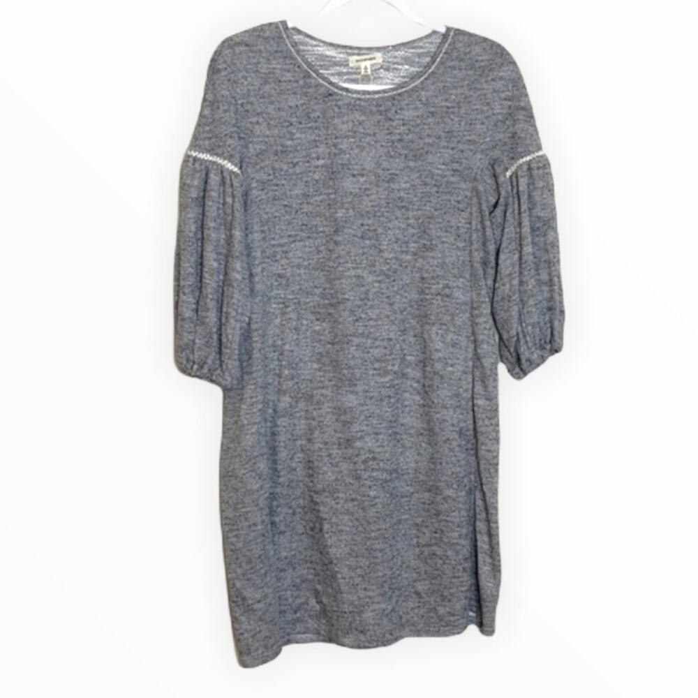 Max Studio Heather Grey Puff Sleeve Dress NWT Size Small